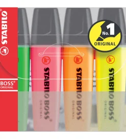 Overstregningstuscher - Boss - 4 Stk - Multifarvet>Stabilo Best
