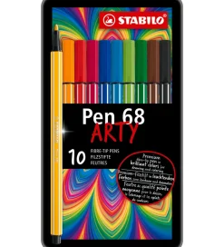 Tuscher - Pen 68 Arty - 10 stk. - Multifarvet>Stabilo Sale