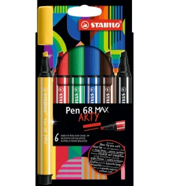 Tuscher - Pen 68 Max Arty - 6 stk. - Multifarvet>Stabilo Outlet