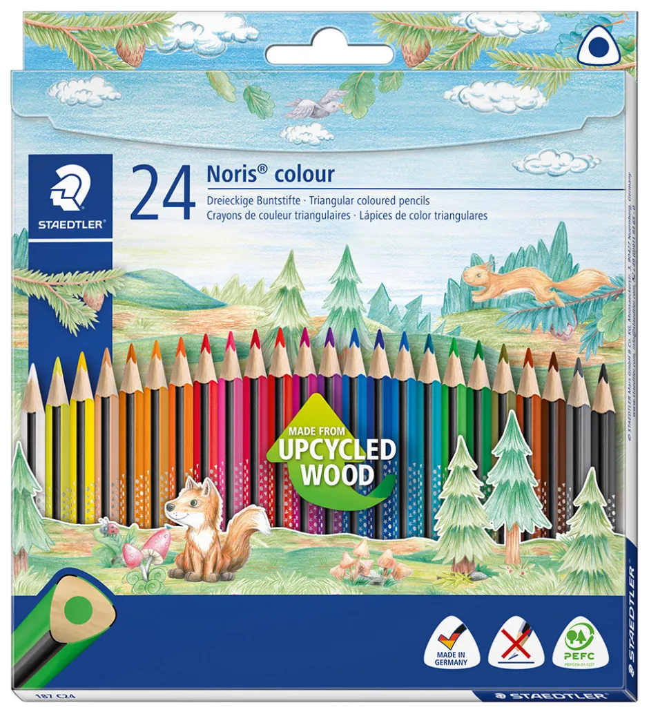 Farveblyanter - Noris Upcycled Wood - 24 stk>Staedtler Sale
