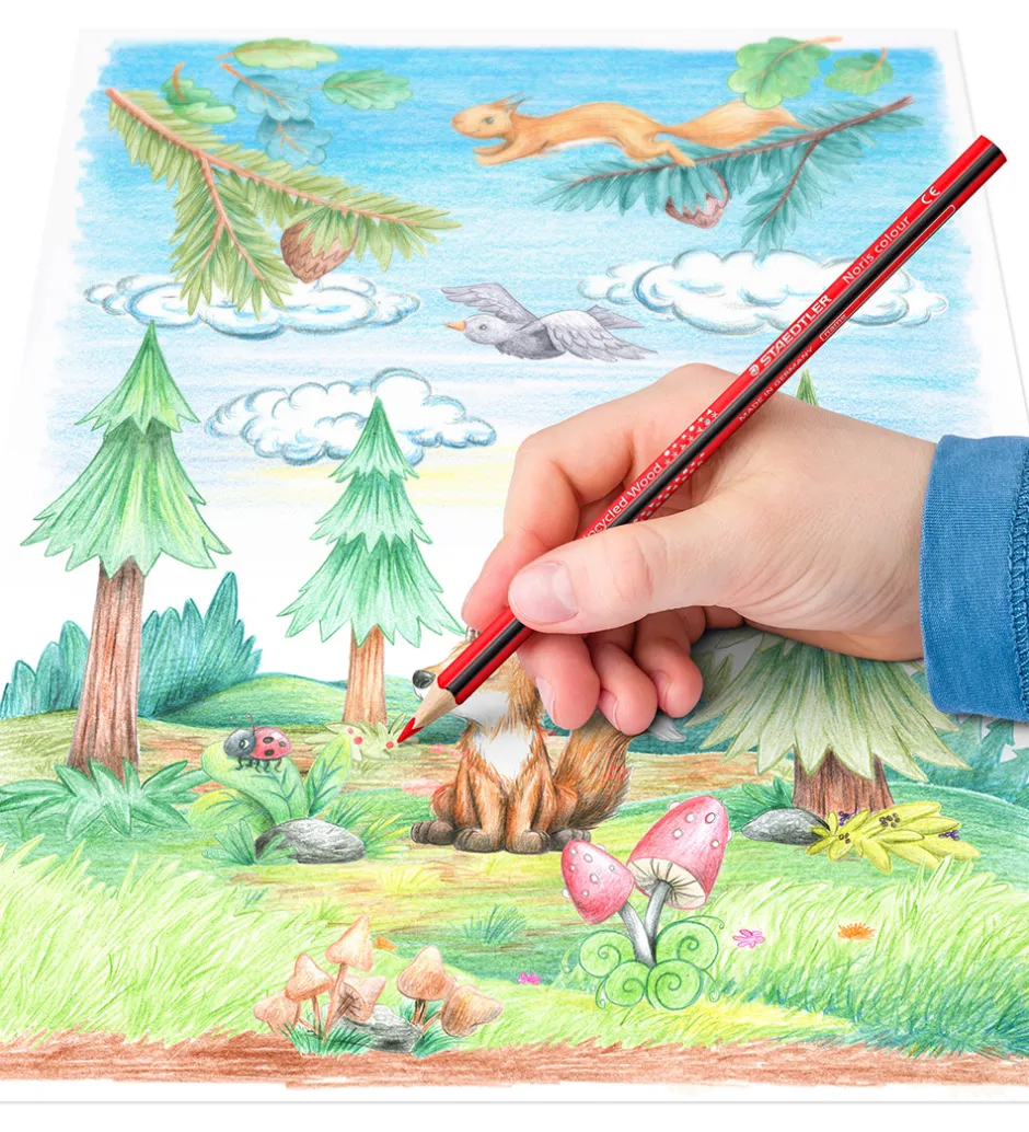 Farveblyanter - Noris Upcycled Wood - 24 stk>Staedtler Sale