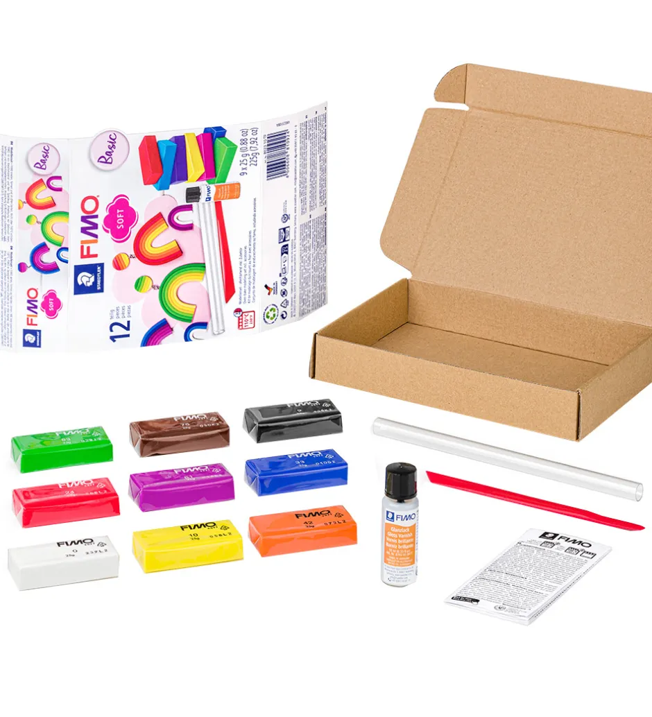 FIMO Modellervoks m. Værktøj - Soft - 12 Dele - 9x25 g>Staedtler Best