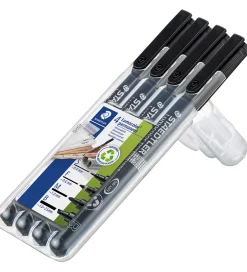 Tuscher - 4 stk. - Lumocolor Perm OHP - Sort>Staedtler Outlet