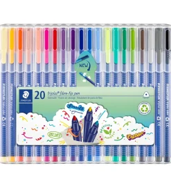 Tuscher - 20 stk - Triplus Fibre-tip Pen - 1,0 mm>Staedtler Sale
