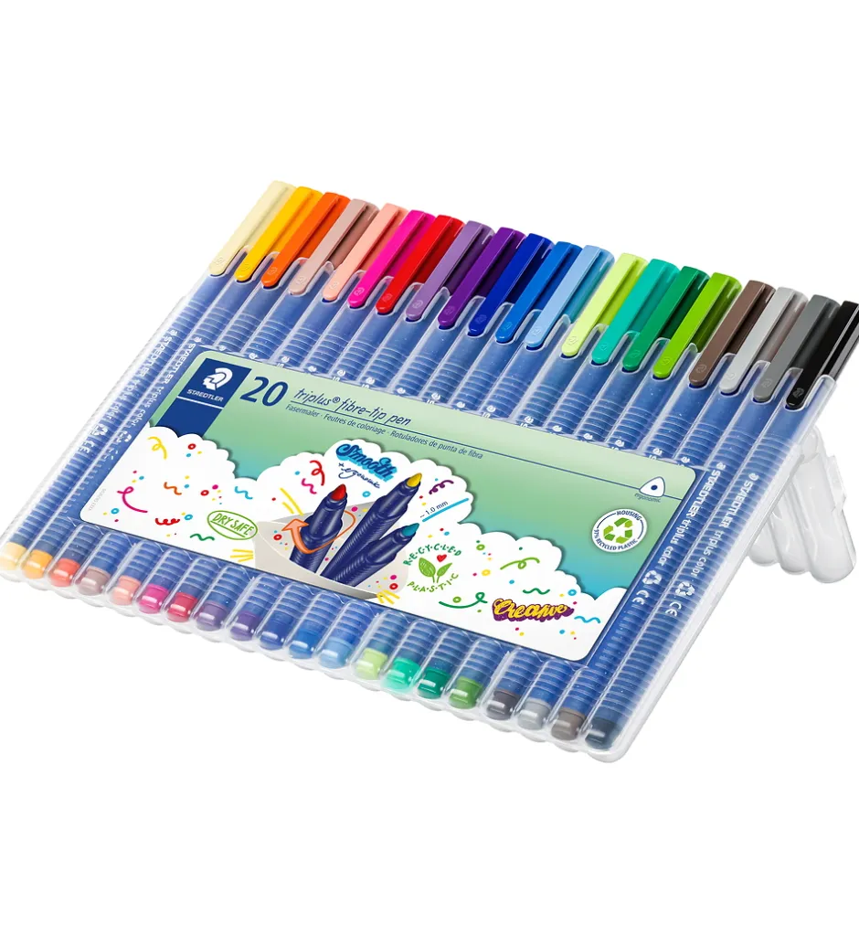 Tuscher - 20 stk - Triplus Fibre-tip Pen - 1,0 mm>Staedtler Sale