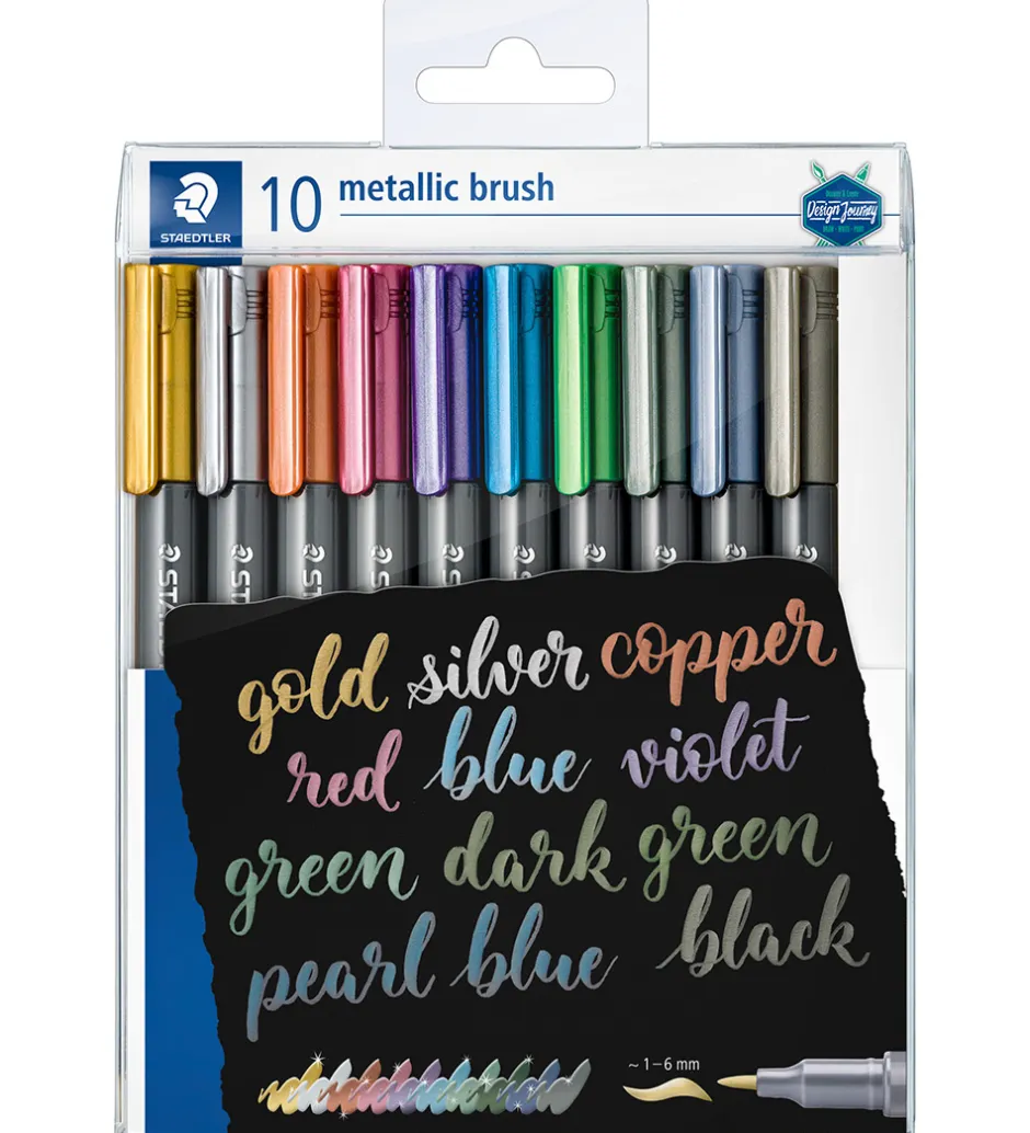 Tuscher - 10 stk. - Metallic Calligraphy - 1-6 mm>Staedtler Hot