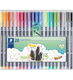 Tuscher - 20 stk - Triplus Fineliner - 0,3 mm>Staedtler Hot