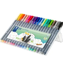 Tuscher - 20 stk - Triplus Fineliner - 0,3 mm>Staedtler Hot