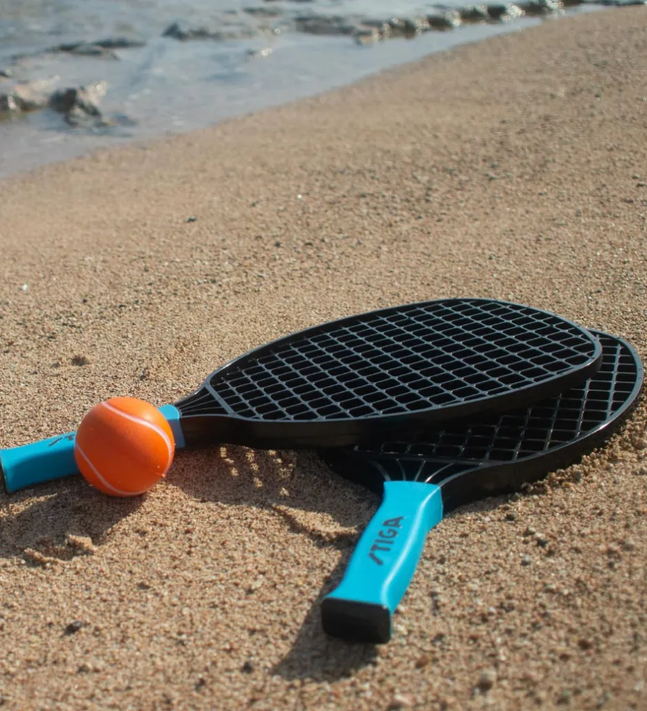Strandtennissæt - Sort/Lyseblå>Stiga Clearance
