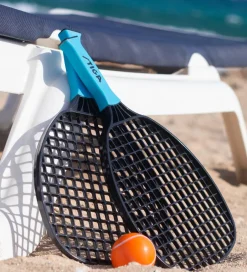 Strandtennissæt - Sort/Lyseblå><noscript><img width=