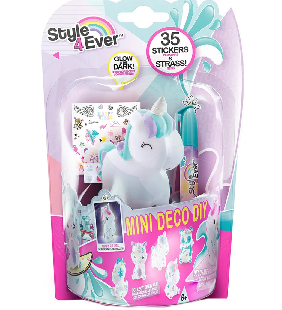 - Mini Deco DIY - Selvlysende Dyr Asst.>Style 4 Ever Clearance