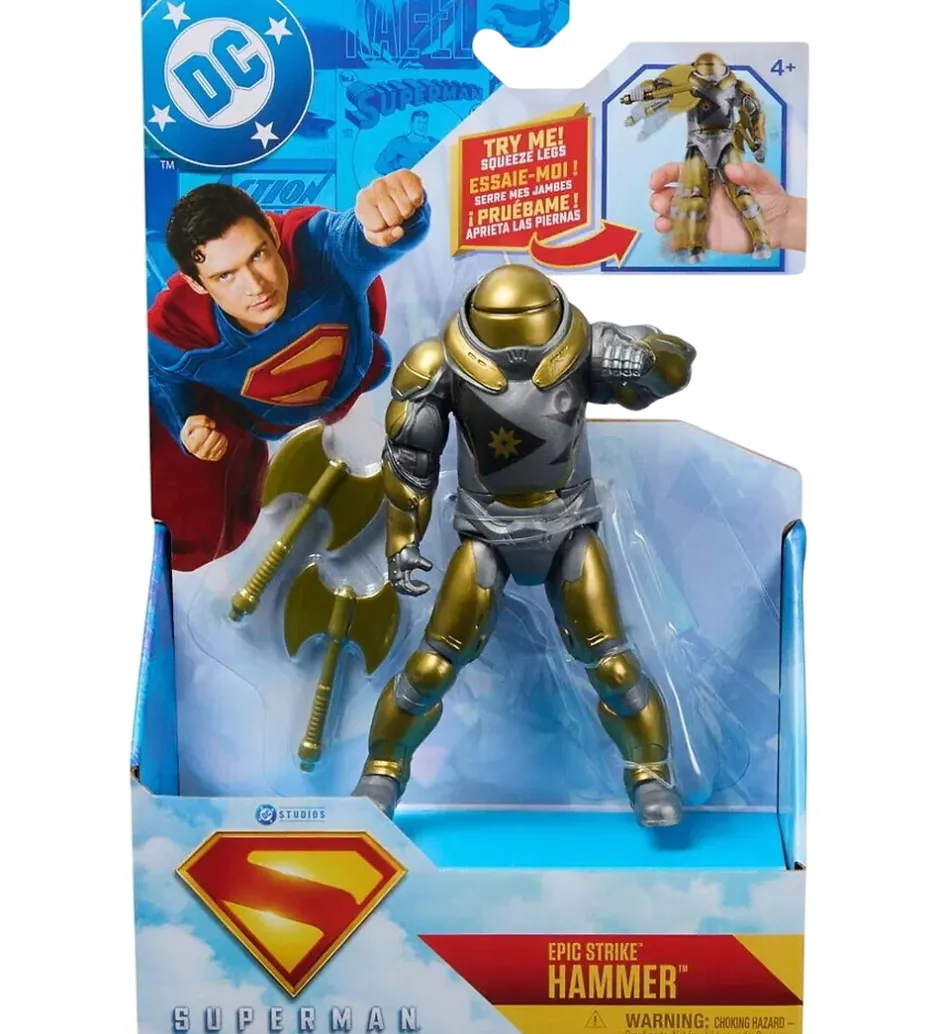 Legetøjsfigur - 15cm - Hammer>Superman New