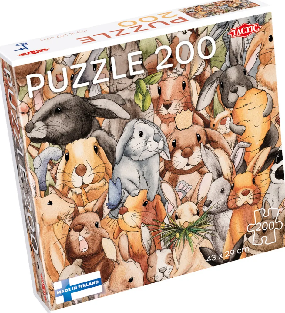 Puslespil - 200 Brikker - 43x29 cm - Kaniner>TACTIC