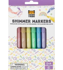 Tuscher - Shimmer Markers - 6 stk>Tiger Tribe Outlet