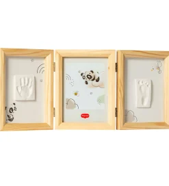 Aftryksæt - Hånd/Fod - Dobbeltramme - Wood>Tiny Love Outlet
