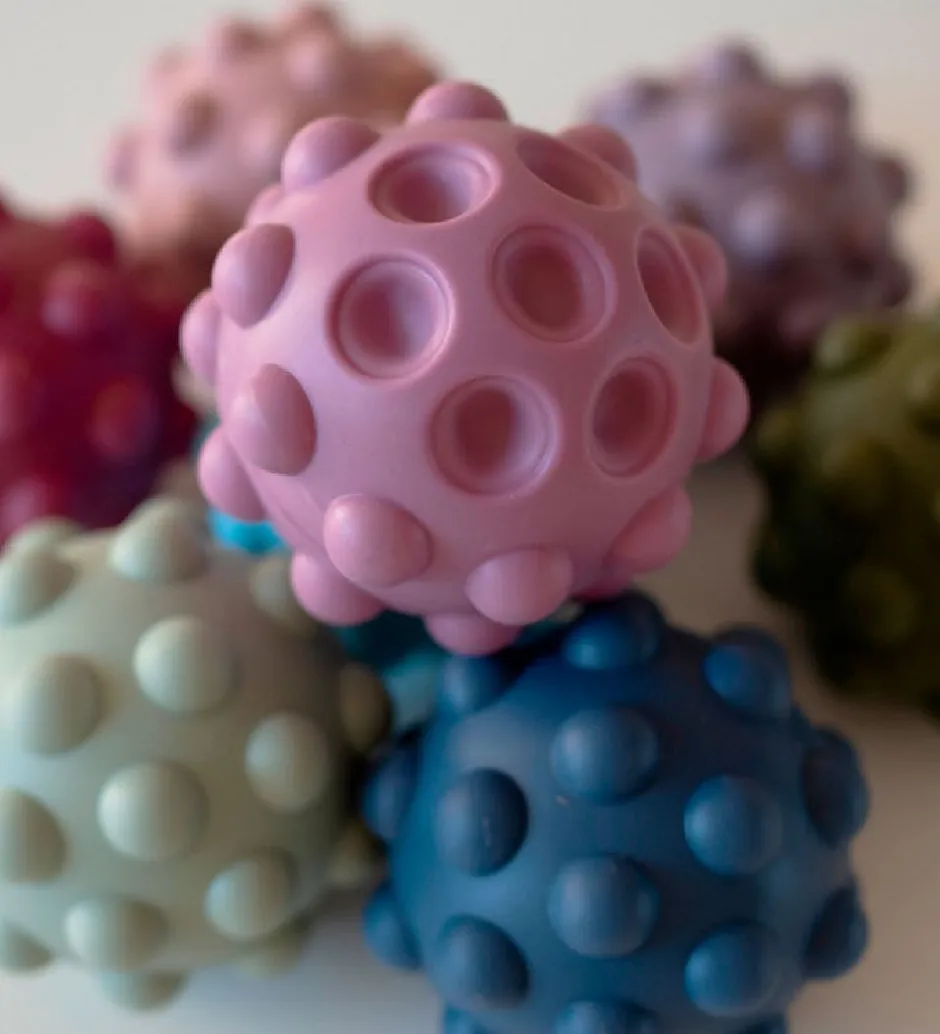 Bolde - Sensory Silicone Fidget Balls - 2-pak - 7 cm ->Tiny Tot Online