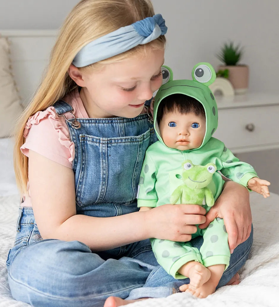 Dukketøj - Froggy All-In-One>Tiny Treasures Sale