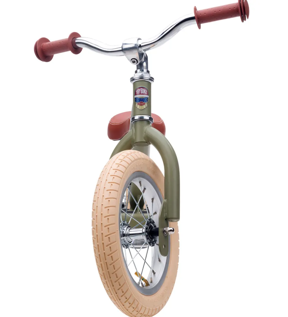 Løbecykel - Steel - Vintage Edition - Støvet Grøn>TryBike Sale