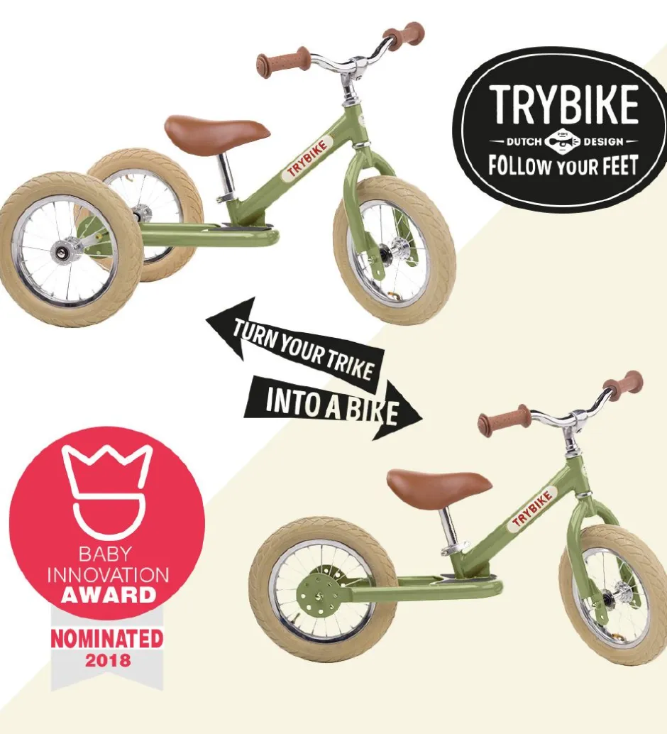 Løbecykel - Steel - Grå>TryBike Best