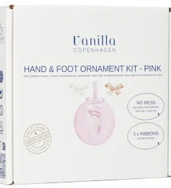 Hånd- og Fodaftryk sæt m. Bånd - Rosa><noscript><img width=