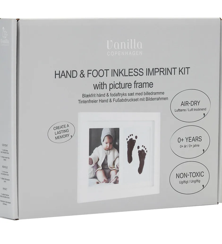 Hånd- og Fodaftryksæt m. Billedramme - Blækfr>Vanilla Copenhagen Hot
