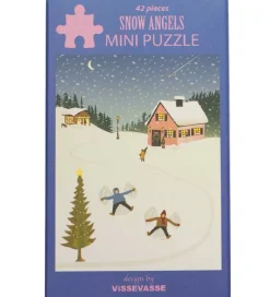 Puslespil - Mini - 10x13 cm - Snow Angels>Vissevasse Sale