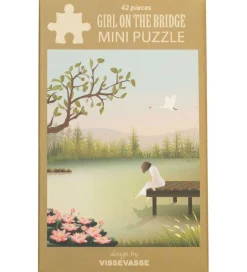 Puslespil - Mini - 10x13 cm - Girl On The Bridge>Vissevasse Online