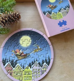 Puslespil - Mini - 11x11 cm - 31 Brikker - Santa & Ru><noscript><img width=