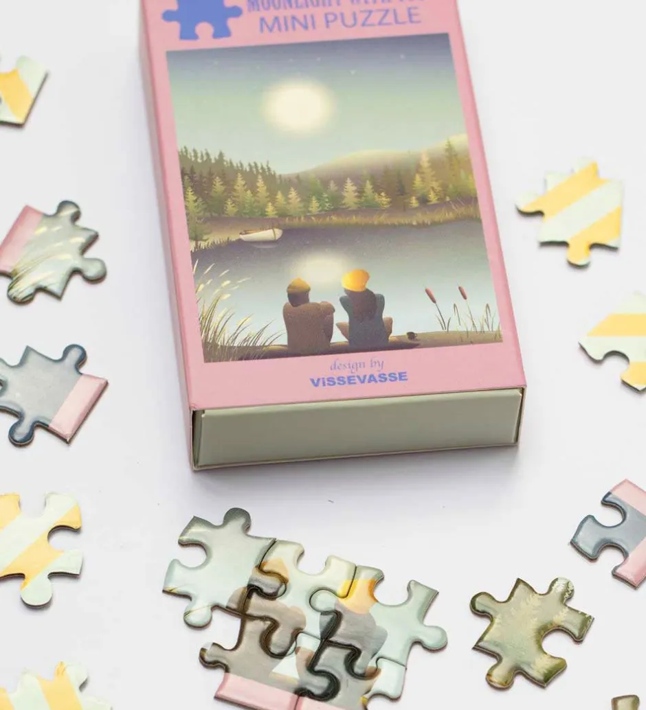 Puslespil - Mini - 10x13 cm - Moonlight With You>Vissevasse Clearance