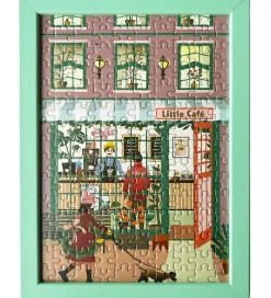 Puslespil - 15x21 cm - 150 Brikker - Little Café><noscript><img width=